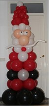 ballonpilaar kerstman