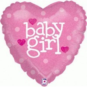 baby girl ballon meisjes jr-ballonservice